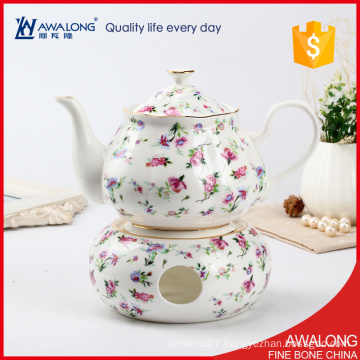 one cup tea pot set with a cheap price very beautiful design flower decal